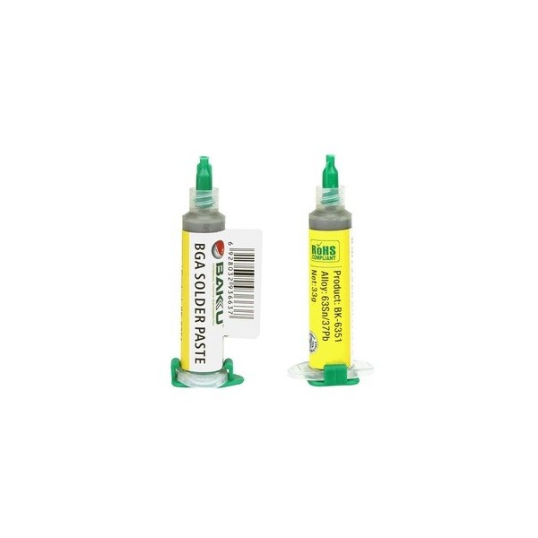 N36 Jeringuilla De Estaño Liquido BAKU Bk-6351, Bk6351 De 33g / BGA SOLDER PAST N36 Jeringuilla De Estaño Liquido BAKU Bk-6351, Bk6351 De 33g / BGA SOLDER PAST