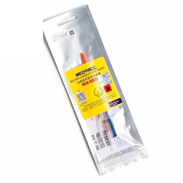 N61 Jeringuilla de Pintura Conductora De Plata MECHANIC MCN-DJ002, MCNDJ002 0.3ml