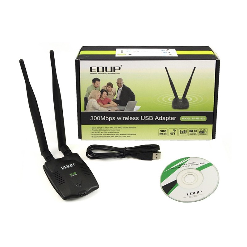 EP-MS1532 EDUP 300Mbps Wireless USB Adapter / Adaptador Wifi.