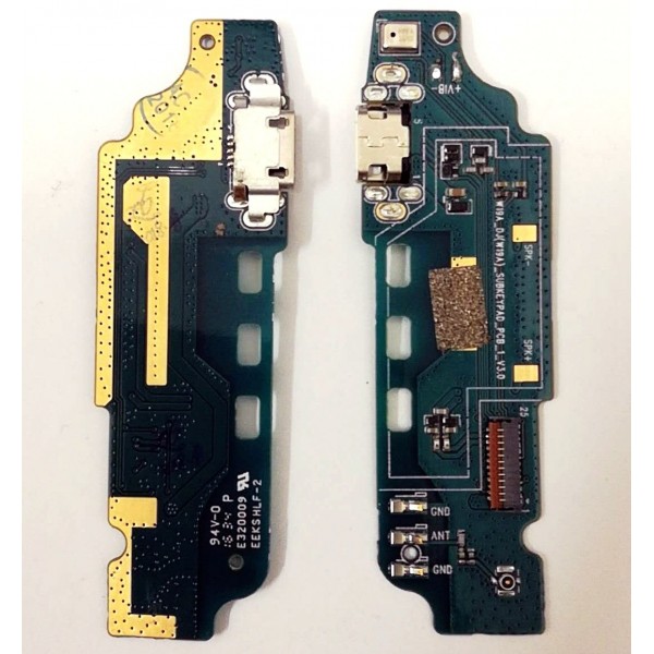 Placa con Conector de Carga y Microfono para Zte Blade L5 Plus