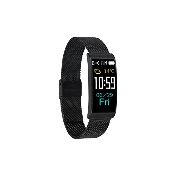 X3 Caja Grande Negra con Letra Roja Health Sportbracelet Smart Pulsera