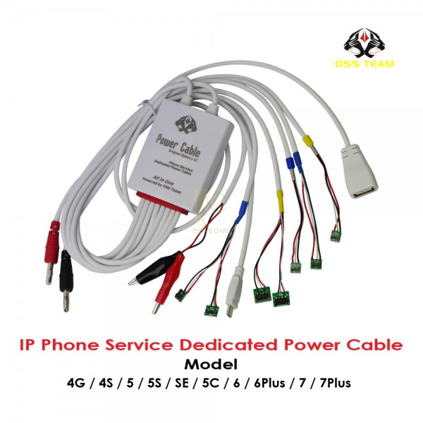 Cable Power con Conectores de Bateria OSS TEAM W103 para Encender iPhone 4G 4S 5G 5S 5SE 5C 6G 6PLUS 7G 7PLUS 2
