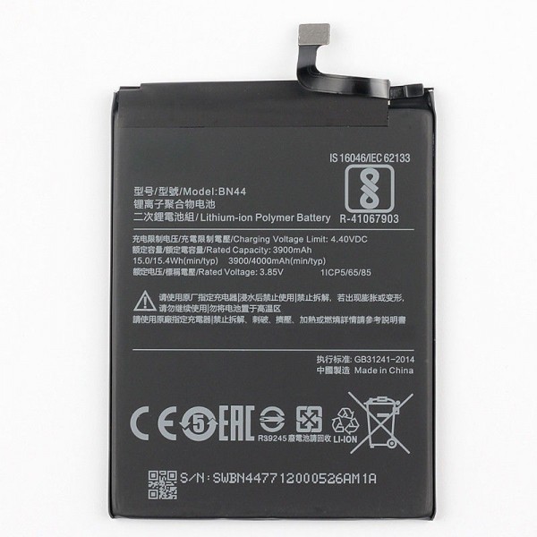 Bateria BN44 para Xiaomi Redmi 5 Plus 5.99 de 4000mAh
