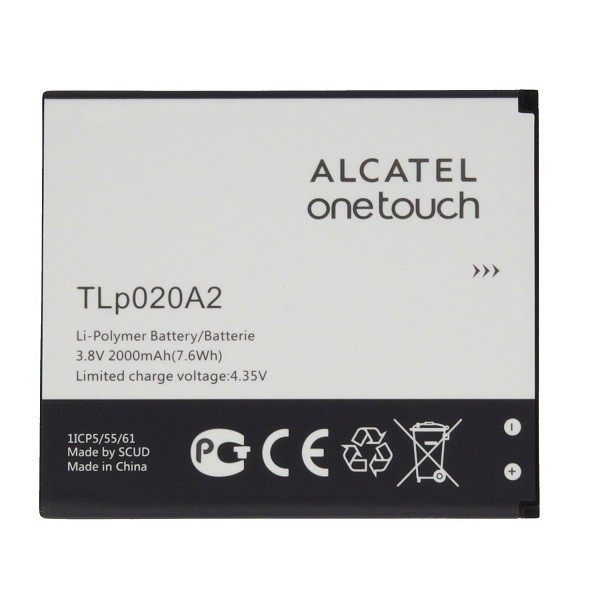 N330 Batería TLp020A2 de 2000mAh para Alcatel One Touch Pop S3 / 5065