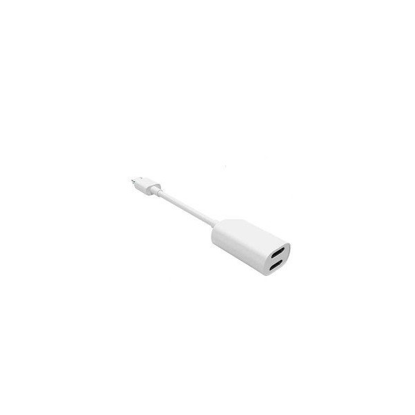 Adaptador / Convertidor Para IPhone De Lightning A 2 Puertos Lightning Modelo JH-006 / JH 006