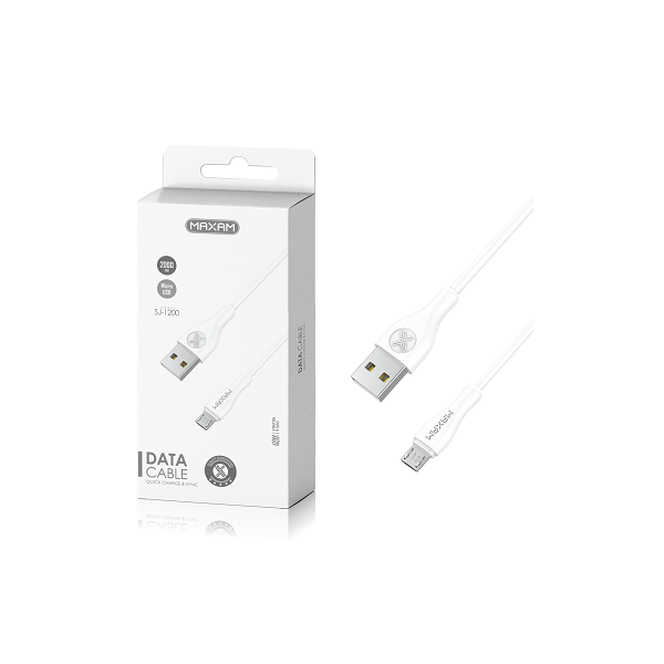 Cable Micro USB de 2 Metros 2A / SJ-1200 / MAXAM