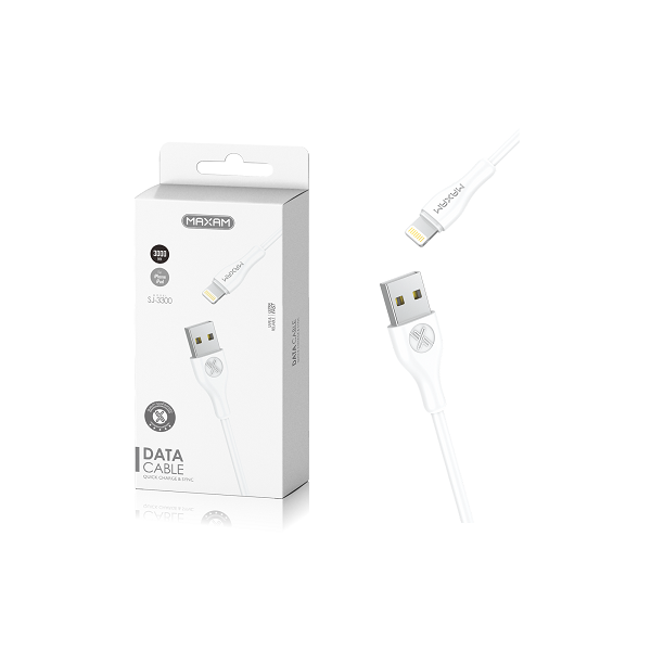 Cable Lightning iPhone De 3 Metros 2A / SJ-3300 / MAXAM