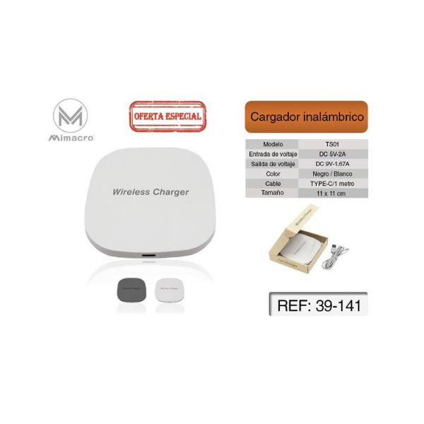 Cargador Innalambrico / Ufo Wireless 1.2M De Cable