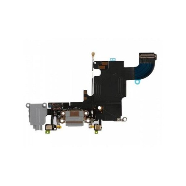 Circuíto flex con conector de carga y accesorios, micrófonos y conector de audio blanco para Apple