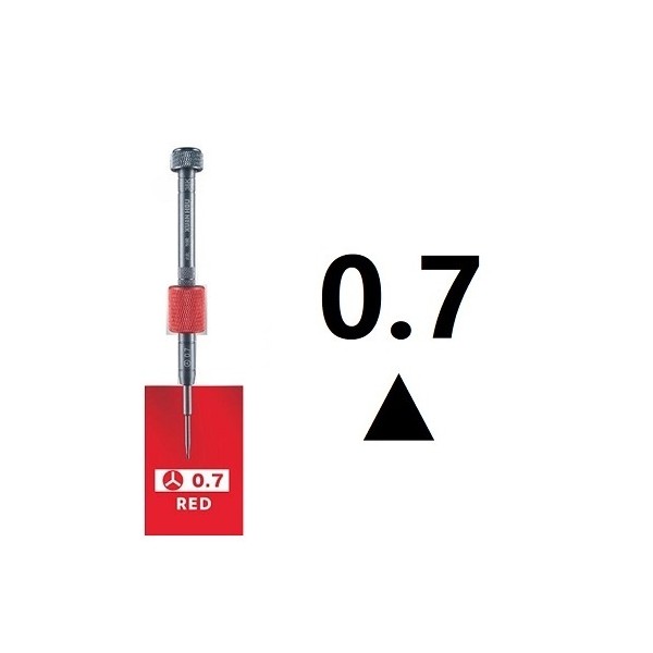 Destornillador de Gran Calidad Xuan Hou 36K / Punta Triangular △0.7 ROJO