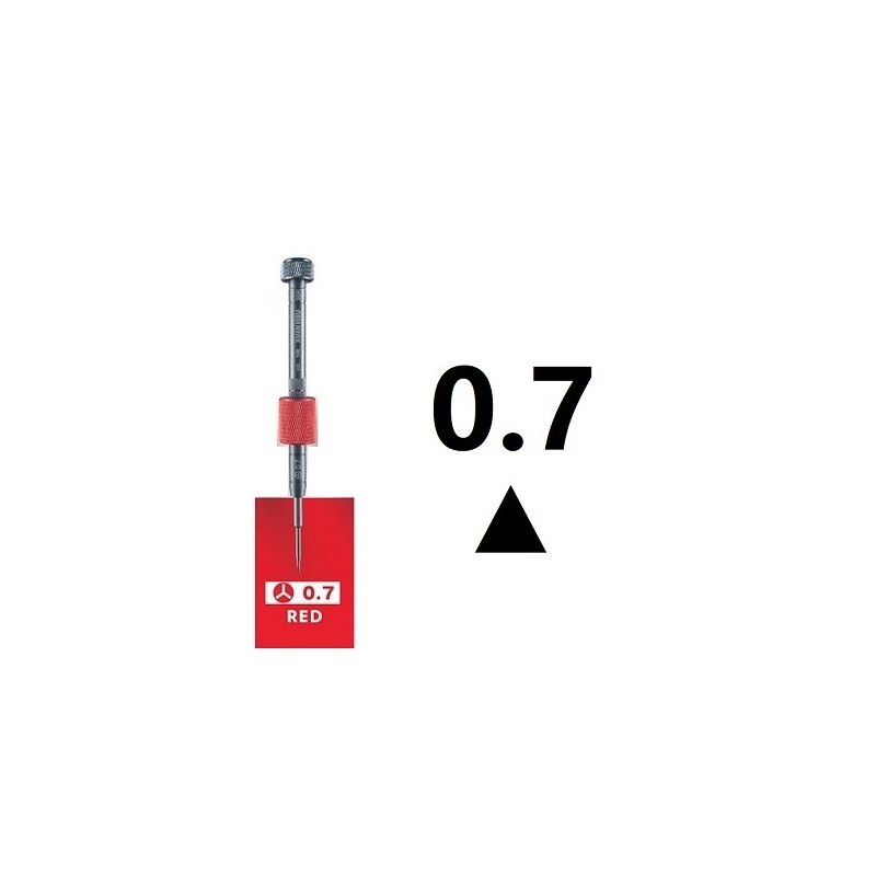 Destornillador de Gran Calidad Xuan Hou 36K / Punta Triangular △0.7 ROJO