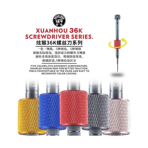 Destornillador de Gran Calidad Xuan Hou 36K / Punta Triangular ▲0.7 Destornillador de Gran Calidad Xuan Hou 36K / Punta Triangular ▲0.7