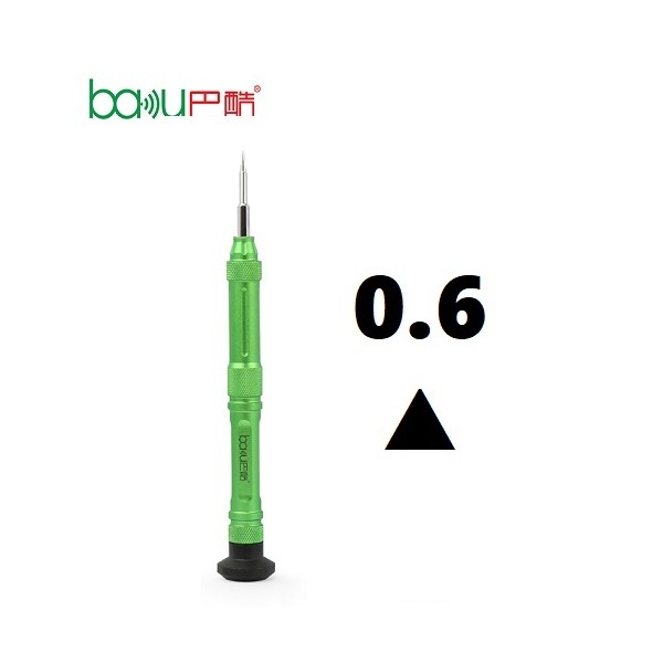 Destornillador Baku 353 de Gran Calidad Punta Triangular 0.6▲ / VERDE