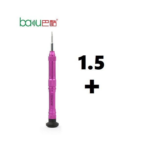 Destornillador Baku 353 De Gran Calidad Punta Cruz 1.5✚ / ROSA