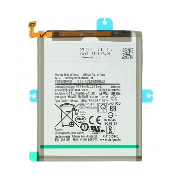 N392 Bateria EB-BA715ABY para Samsung Galaxy A71 / A715 de 4500mAh
