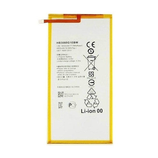 N185 Bateria HB3080G1EBW Para Huawei T3-10 / Media Pad M1 8 / S8-701 / T1-A21 de 4800mAh