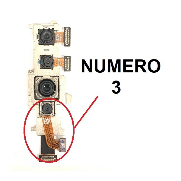 N348 Camara Trasera Numero 3 Para Xiaomi Mi Note 10 Lite