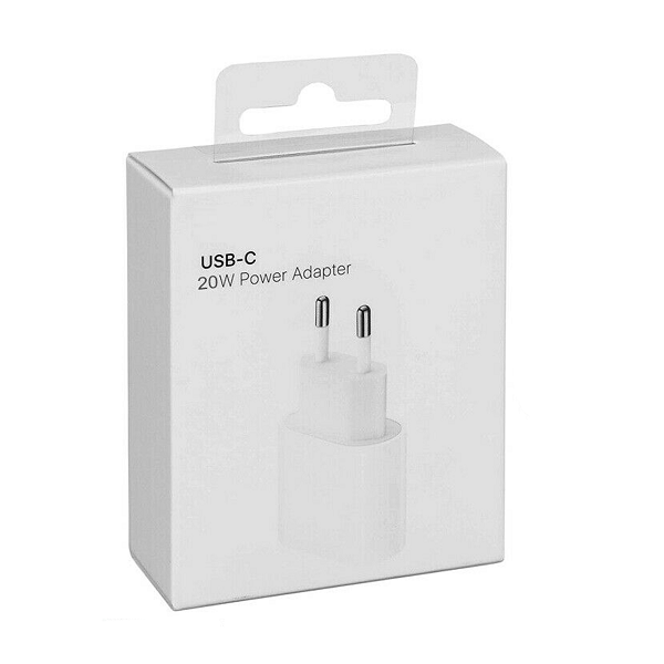 Adaptador Cargador De Pared Para iPhone 12 USB-C De 20W / Modelo A1696 / Calidad Original (SIN LOGO)