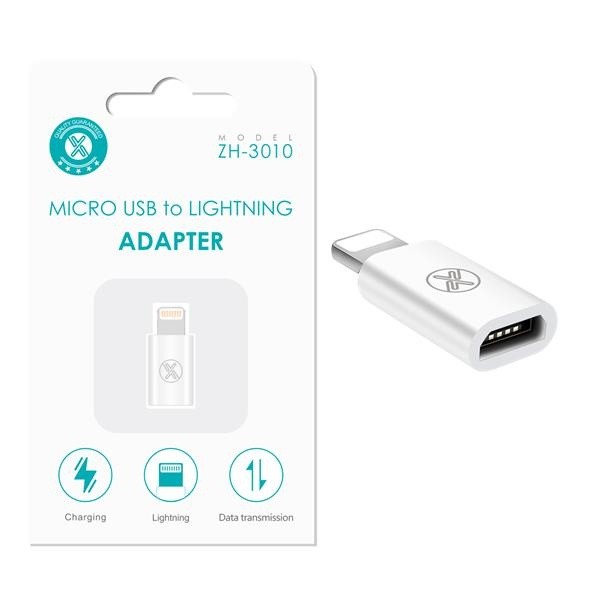 Adaptador de Micro USB a Lightning / ZH-3010 / MAXAM