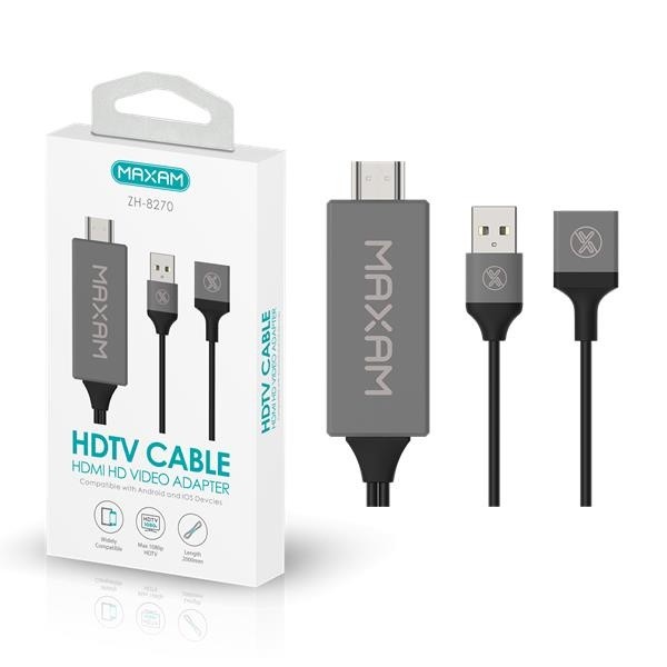 Cable HDMI De Universal Para Movil-TV / ZH-8270 / MAXAM