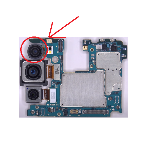N341 Camara Trasera Gran Angular Para Samsung Galaxy S20 FE / G780 2