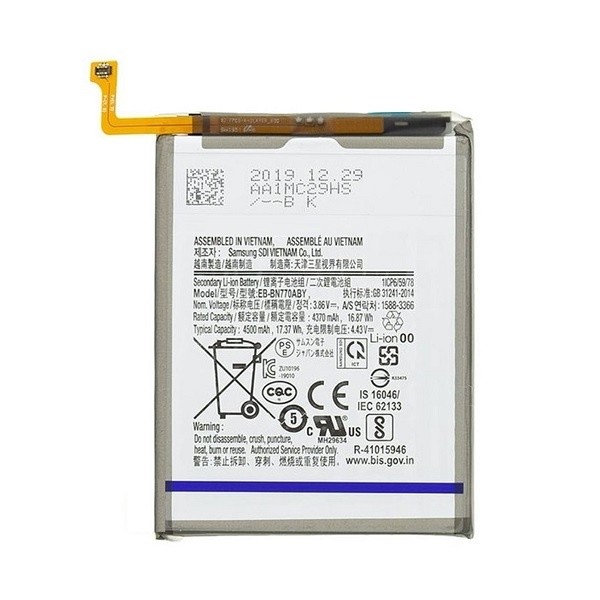 N286.1 Bateria EB-BN770ABY Para Samsung Galaxy Note 10 Lite / N770 de 4500mAh SIN LOGO