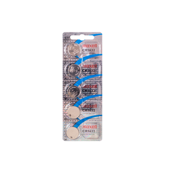 Pila De Boton Litio 3V / CR1632 MAXELL / Pack 5 Unidades