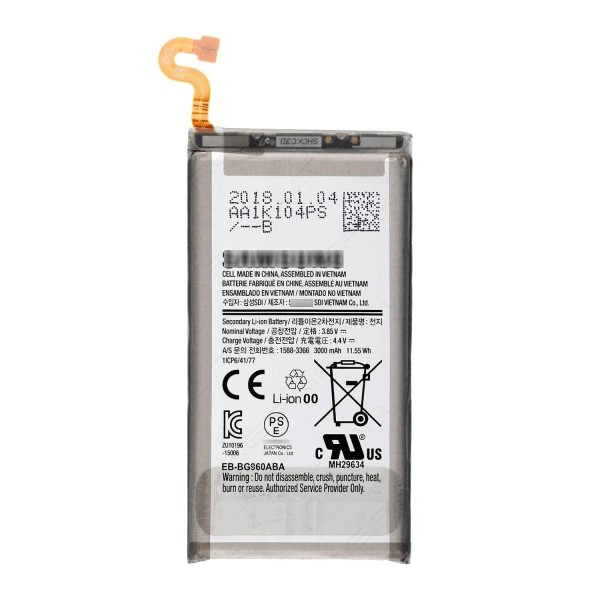N274 Bateria EB-BG960ABE para Samsung Galaxy S9 Chip Original SIN LOGO 3 Meses Garantia