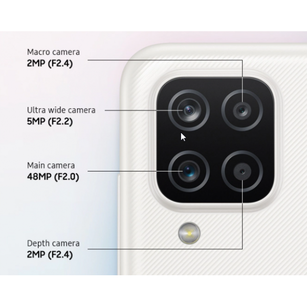 N84 Camara Trasera Gran Angular Para Samsung Galaxy A12 / A125 / A12 2021 / A127