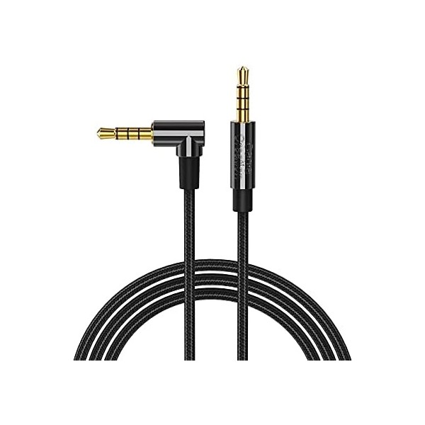 Cable Audio Auxiliar de Jack 3,5mm Macho a Macho Cable de Audio Estéreo para Coche Auriculares Teléfono