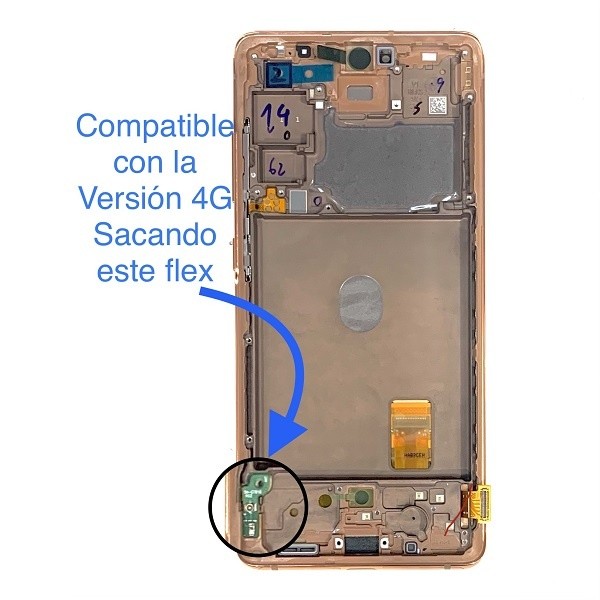 Pantalla Completa ORIGINAL Con Marco Para Samsung Galaxy S20 FE / G781 Pantalla Completa ORIGINAL Con Marco Para Samsung Galaxy S20 FE / G781