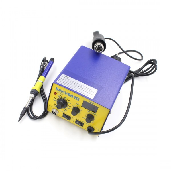 Herramientas Estacion de Reparacion con Soldador y Pistola Soplador Aire Caliente 550W BAKU-601D BAKU601D Herramientas Estacion de Reparacion con Soldador y Pistola Soplador Aire Caliente 550W BAKU-601D BAKU601D