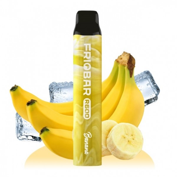 Cigarrillo Electronico Desechable / Vaper Friobar R600 - Sabor PLATANO HELADO