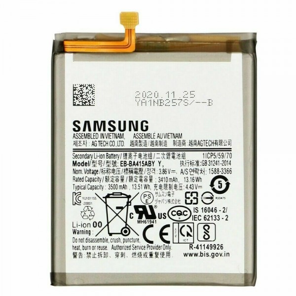 Bateria EB-BA415ABY Nueva Original Con Pegatina Para Samsung Galaxy A41 / A415