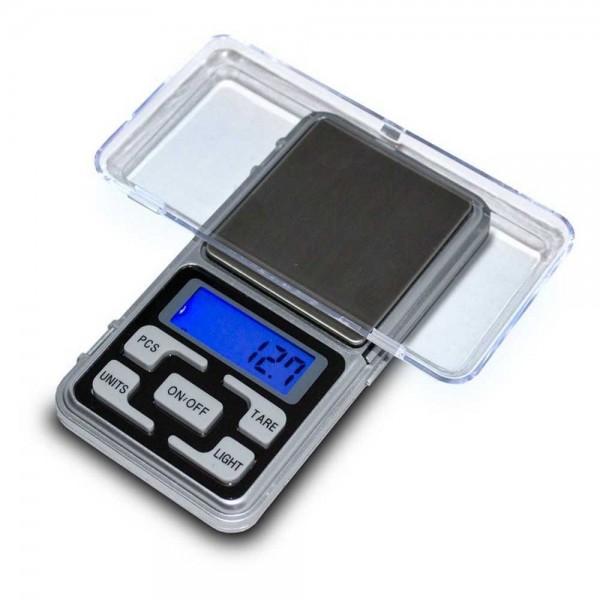-OFERTAS -Báscula de bolsillo digital de alta precisión MH-500 que pesa entre 0,1 y 500 gramos
