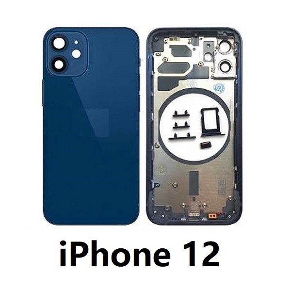 Chasis De Pantalla / Tapa Con Marco Para IPhone 12 (AZUL)