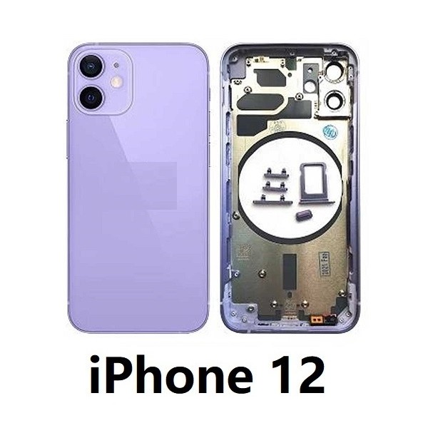 Chasis De Pantalla / Tapa Con Marco Para IPhone 12 (VIOLETA)