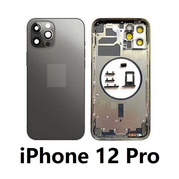 Chasis De Pantalla / Tapa Con Marco Para IPhone 12 Pro (NEGRO)