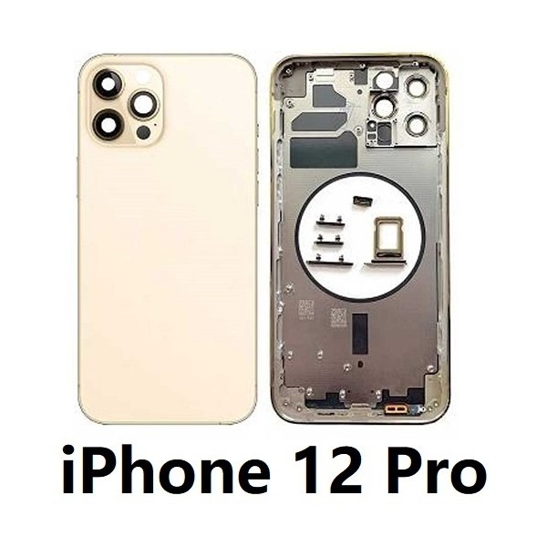 Chasis De Pantalla / Tapa Con Marco Para IPhone 12 Pro (ORO)