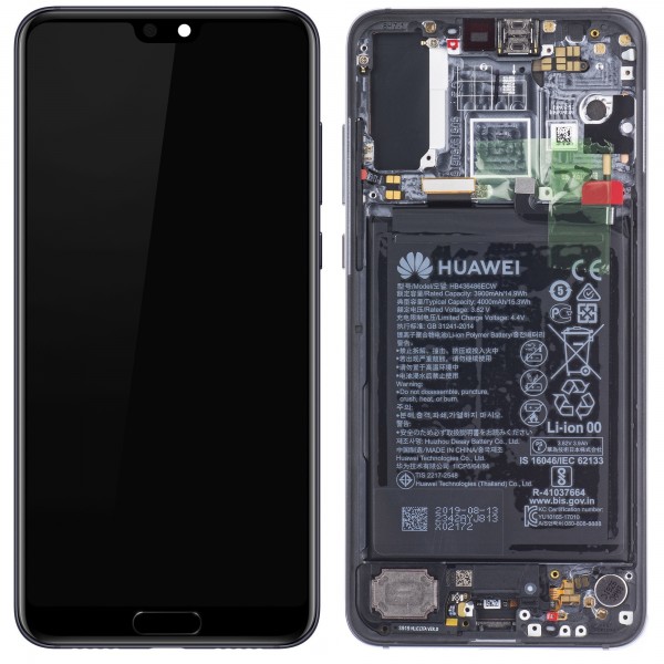 N5.1 Pantalla Completa Original Con Marco y Bateria Para Huawei P20 Pro / P20PRO / CLT-L09 / CLT-L29 *rosa*