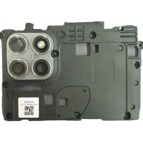 lente de cámara trasera con soporte de marco para Motorola Moto g9 power
