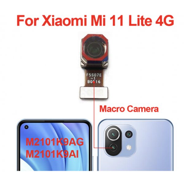 N229 Cámara Trasera Macro 5mpx para Xiaomi Mi 11 Lite M2101K9AG, Mi 11 Lite 5G M2101K9G
