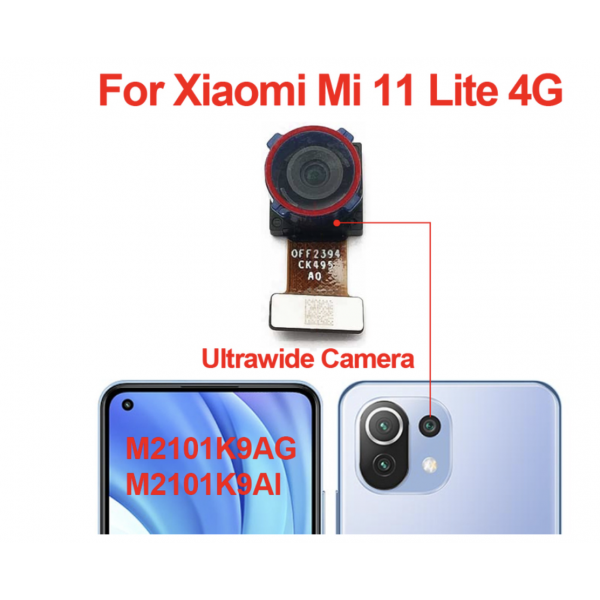 N229 Cámara Trasera Gran Angular 8mpx para Xiaomi Mi 11 Lite M2101K9AG, Mi 11 Lite 5G M2101K9G