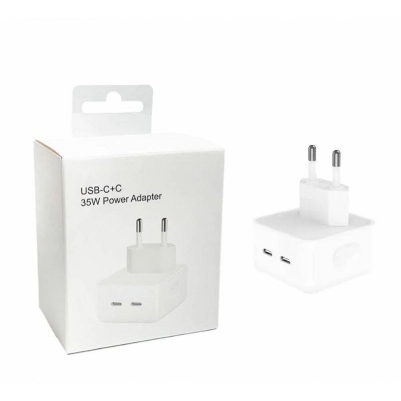 Cargador de Pared Apple con Dos Puertos USB-C