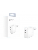 n117 Adaptador con Dos Puertos USB‑C de 35W  Ultra Rapido Calidad Original (Un Año De Garantia)