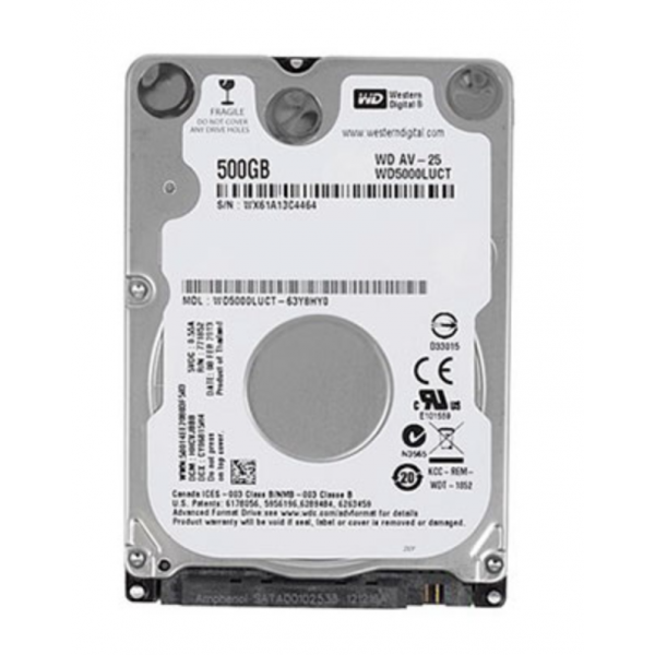 n103 disco duro portatil WD AV-25 500GB 16MB 2.5″
