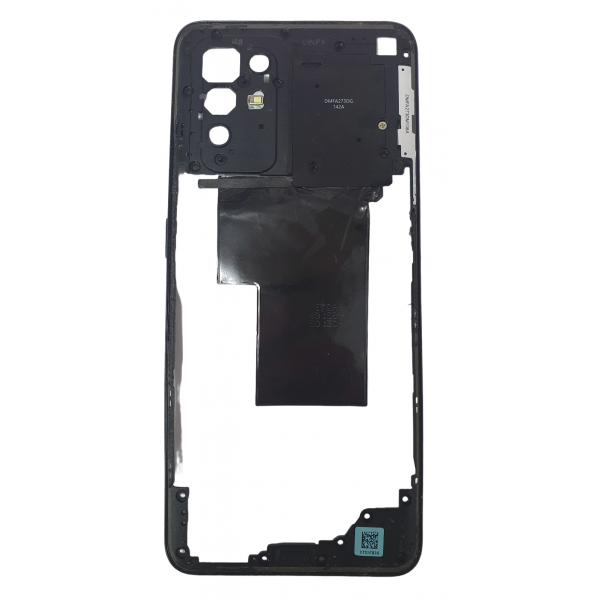 Carcasa central con marco y antena NFC para Oppo A94 5G, CPH2211 negro  desmontaje