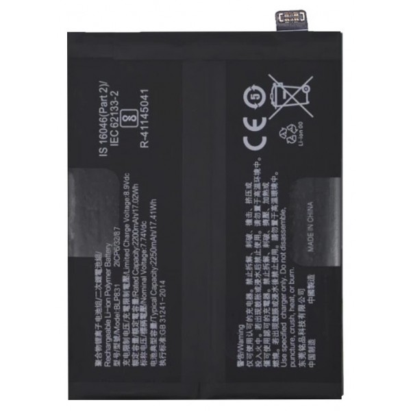 batería BLP831 de 4500mAh para Oppo Find X3 Pro