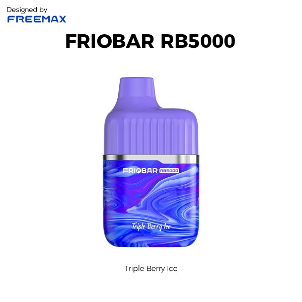 Cigarrillo Electronico Desechable / Vaper FIOBAR R5000 FRUTAS DEL BOSQUE HELADAS- SIN NICOTINA