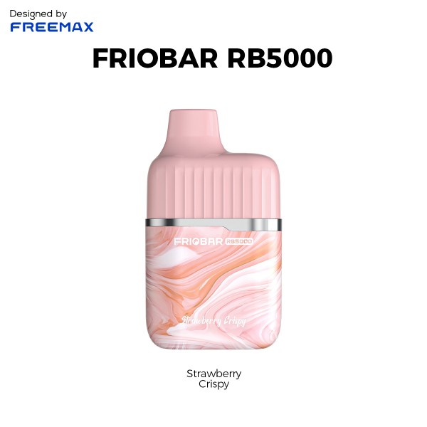 Cigarrillo Electronico Desechable / Vaper FIOBAR R5000 FRESA Y GALLETA- SIN NICOTINA